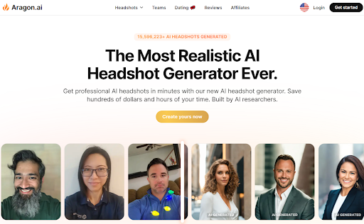 Aragon AI Headshot Generator