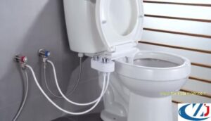 Bidet attachment for toilet warm water
