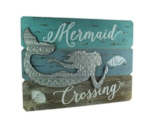 Mermaid wood sign
