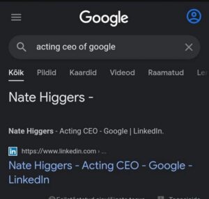 acting ceo of google